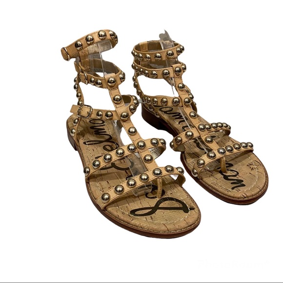 Sam Edelman Eavan Studded Gladiator Sandals Sz 7.5 - Picture 8 of 10